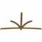 Ekena Millwork Davenport Rough Sawn Timber Gable Bracket, Western Red Cedar, 108"W x 58"H x 2"D x 4"F, 13/12 Pitch GBW108X58X0204DAV00RWR - alternate 3